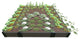 Weathered Wood Walk-In Cathedral 8'x8'x11" Raised Garden Bed, 1" Profile