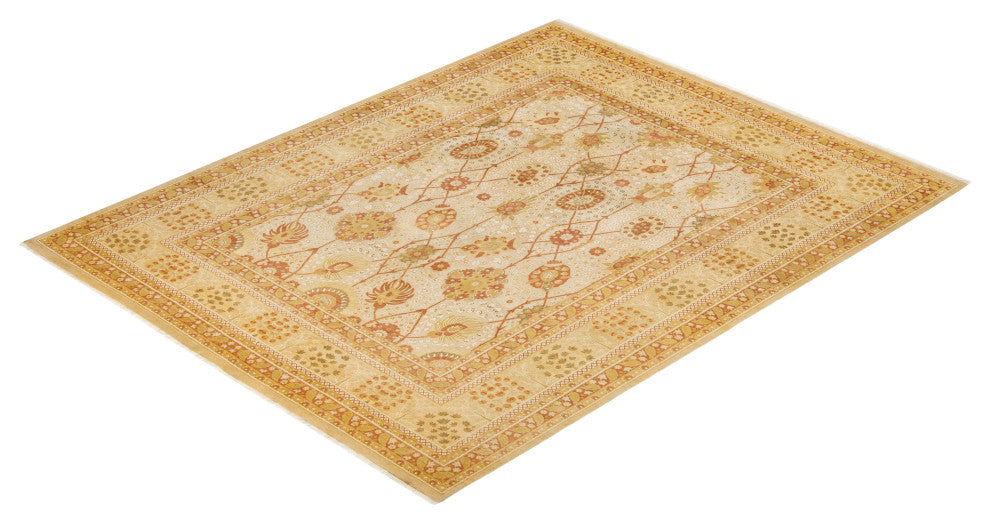 Mogul, One-of-a-Kind Hand-Knotted Area Rug Ivory, 8' 2" x 10' 7"