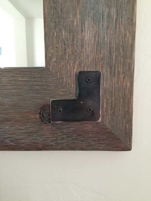 Sweetwater Mirror With Metal Brackets, 24"x36"