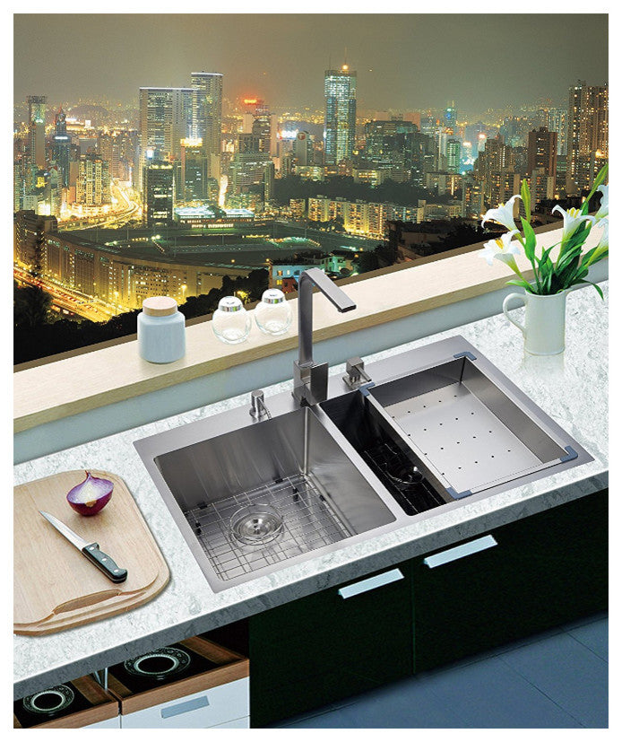 Starstar 18" Stainless Steel Colander For Kitchen Sink