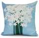 Paperwhites, Floral Print Outdoor Pillow, Light Blue, 20" x 20"