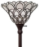 Tiffany Style Jeweled Torchiere Floor Lamp 69" Tall