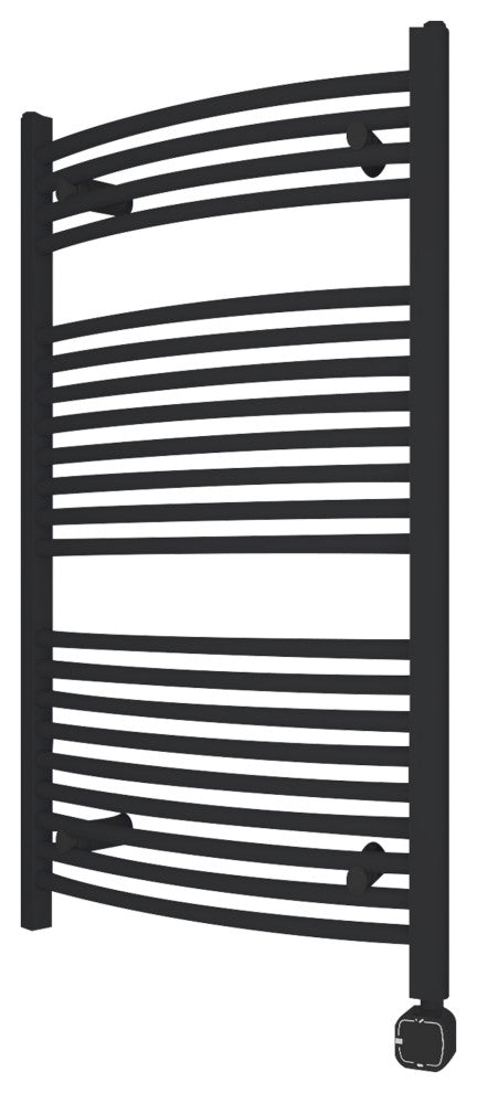 HEATGENE Smart Towel Warmer With Timer and Temperature Control, Matt Black