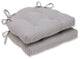 Oxford Charcoal Reversible Chair Pad, Set of 2