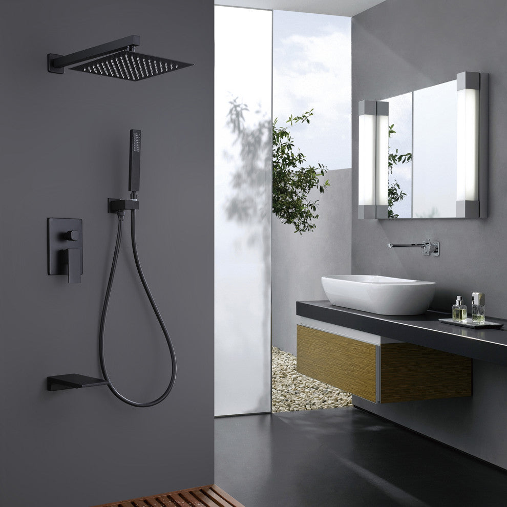 Pressure Balanced Complete Tub And Shower Faucet With Rough-In Valve
