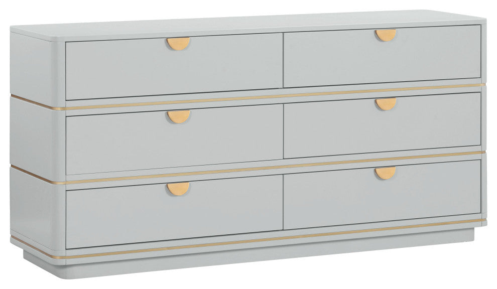 Julieta Grey 6 Drawer Dresser