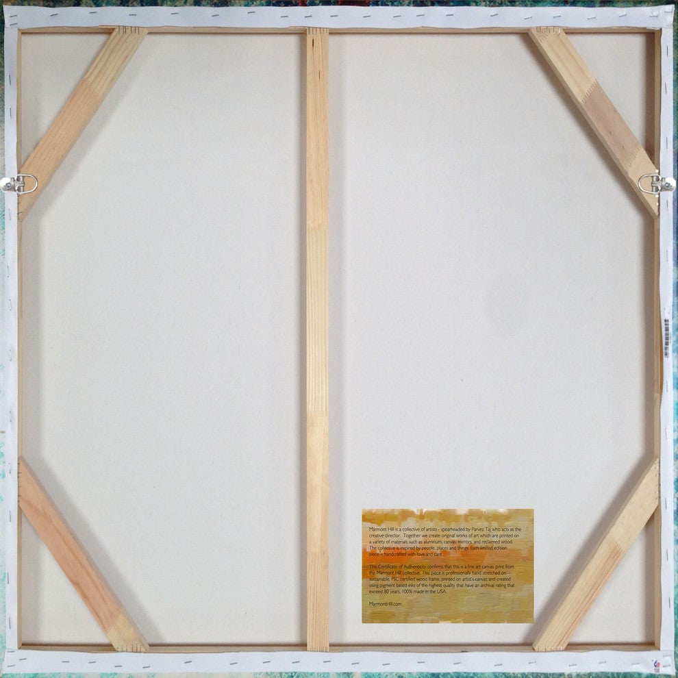 "School of Fish Among Lines Alternative Version" Thornton Utz on Canvas