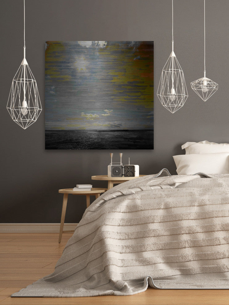 "Siesta Key" Print on Brushed Aluminum, 32"x32"