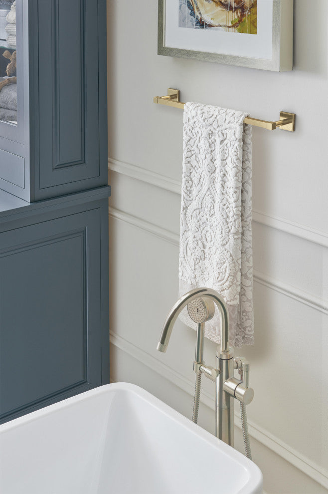 Appoint Traditional Towel Bar, Golden Champagne, 18" Center-to-Center