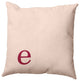 18"x18" Modern Monogram Decorative Throw Pillow, Cranberry