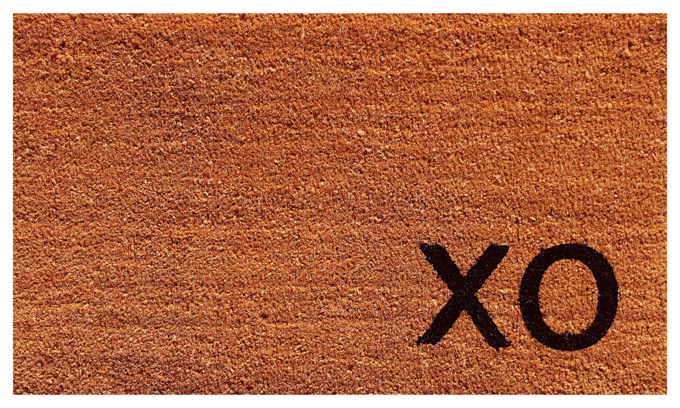 Natural XO Doormat, 24"x36"