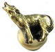 Howling Wolf Knob - Antique Brass, SIE-681397
