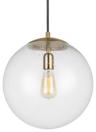 Leo 1-Light Pendant, Satin Brass