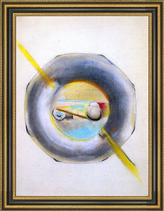 Morton Livingston Schamberg Composition - 18" x 24" Framed Premium Canvas Print