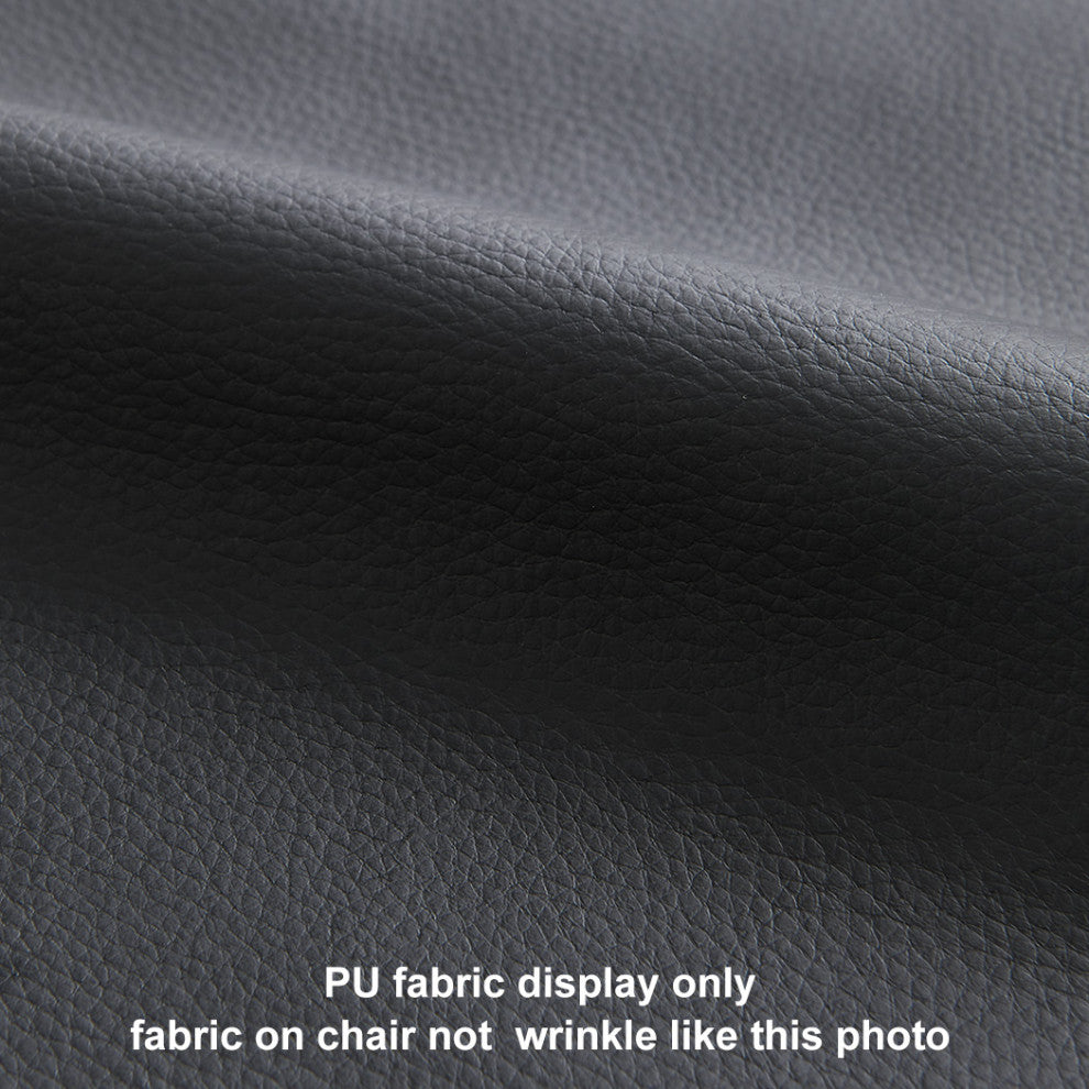 Button Tufts Bedroom Bench, Black-Pu Leather