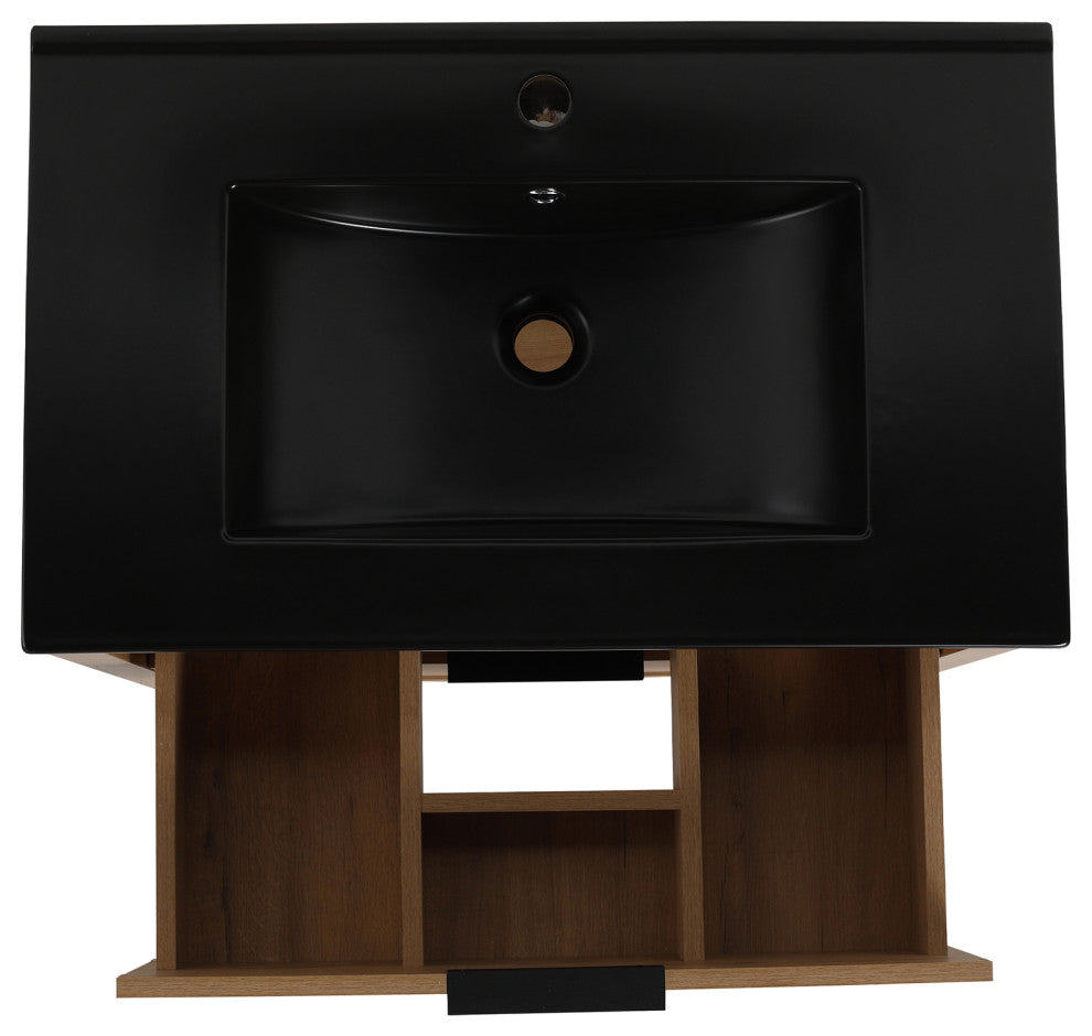 Plywood Freestanding Bath Vanity Set, Integrated Sink