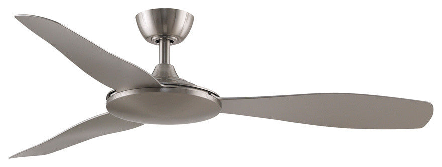 GlideAire 52" Fan, Brushed Nickel With Brushed Nickel Blades
