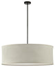 4-Light Beige Transitional Pendant