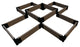 Uptown Brown 'Notre Dame' Raised Garden Bed 6' X 6' X 5.5" - 1" Profile