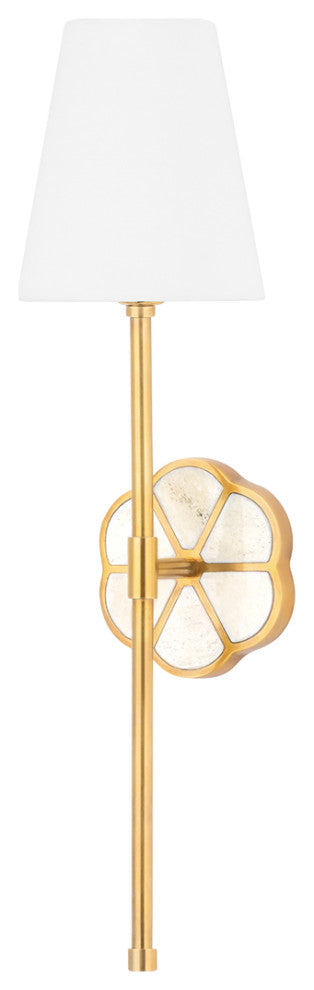 Ramona 1-Light Wall Sconce Aged Brass