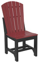 Set of 4 Poly Adirondack Dining Chairs, Cherrywood & Black, Side Chair, Dining Height