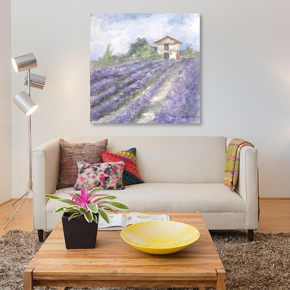 "Lavender Fields" by Debi Coules, Canvas Print, 18"x18"