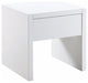 Wooden End Table, White