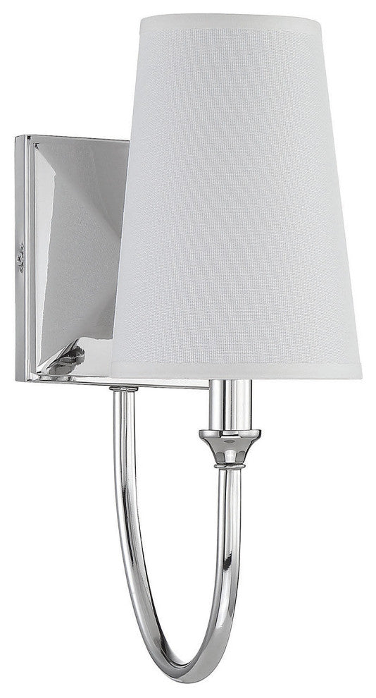 Cameron 1-Light Sconce, Polished Nickel