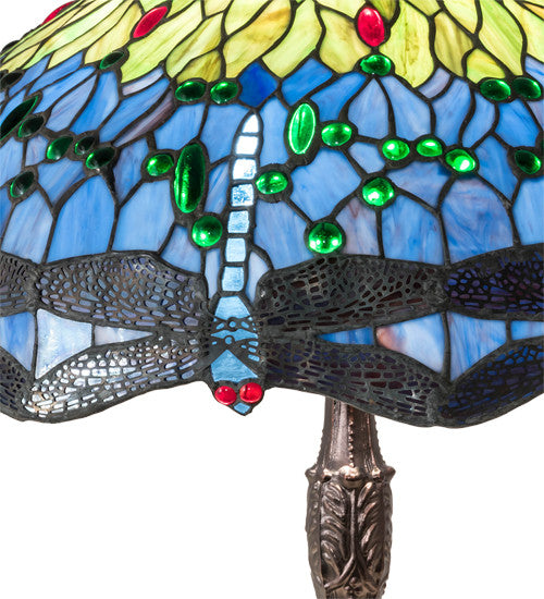 Meyda lighting 232804 26" High Tiffany Hanginghead Dragonfly Table Lamp