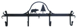 Coat Rack-4 Hooks, 24" x8 1/2" x2 1/2", Bear And Pine