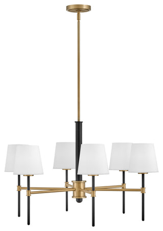 Hinkley Saunders Medium Chandelier, Black