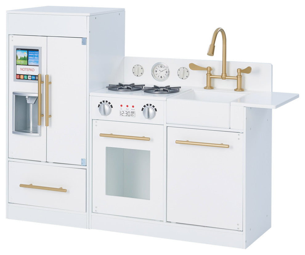 Charlotte Play Kitchen Cooking Playset, White