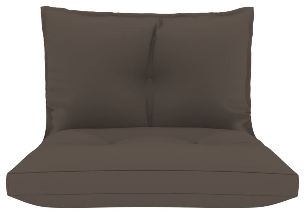 Vidaxl Pallet Sofa Cushions 2-Piece Taupe Fabric