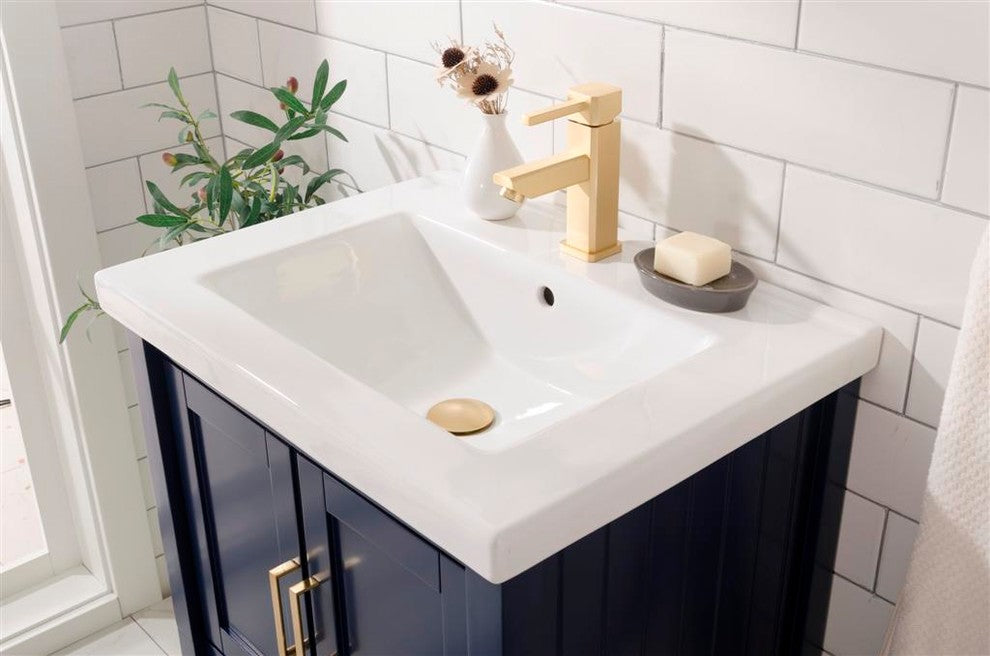 Legion Furniture Colby Single-Sink Vanity, Blue, 24"
