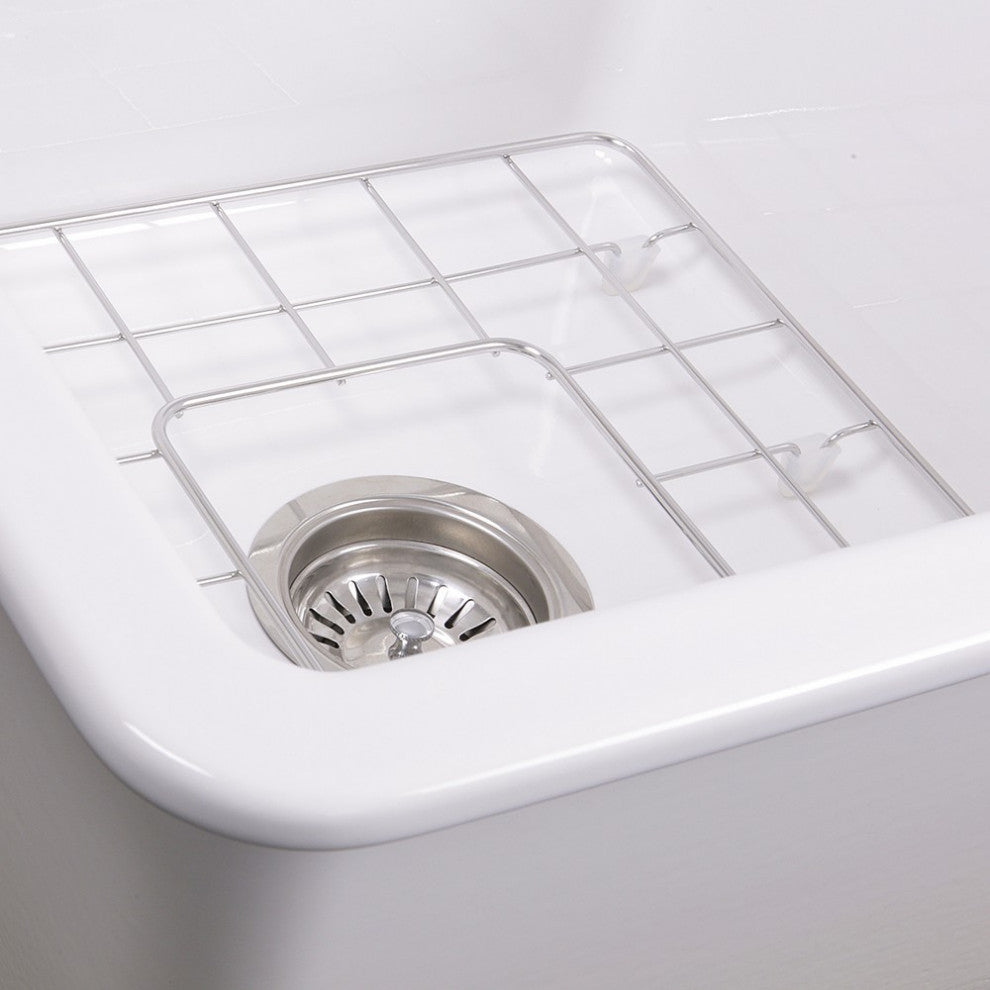 Nantucket Sinks Wellfleet-1818W 18" Undermount Fireclay Kitchen Sink
