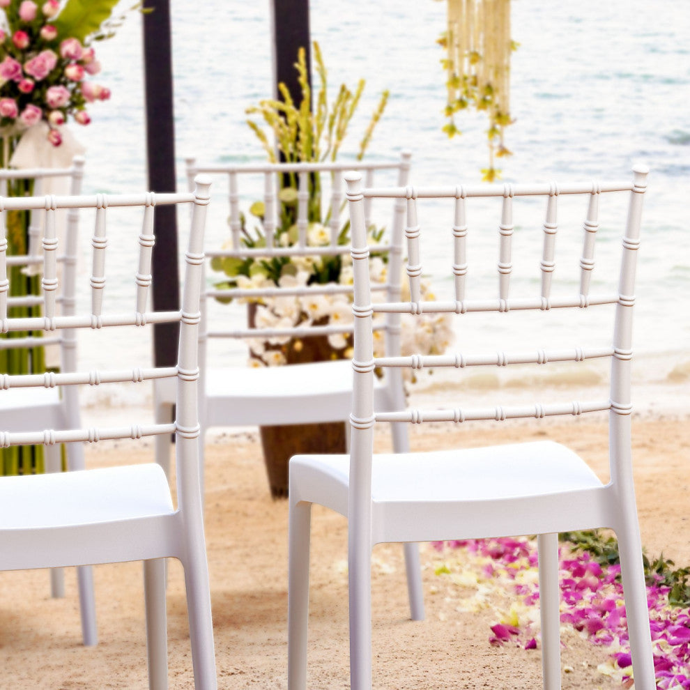Compamia Josephine Outdoor Dining Chairs, Set of 2, White