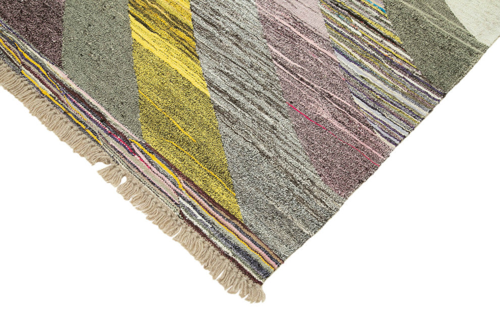 Rug N Carpet - Handwoven Turkish 6' 11'' x 10' 5'' Flatweave Wool Kilim Rug