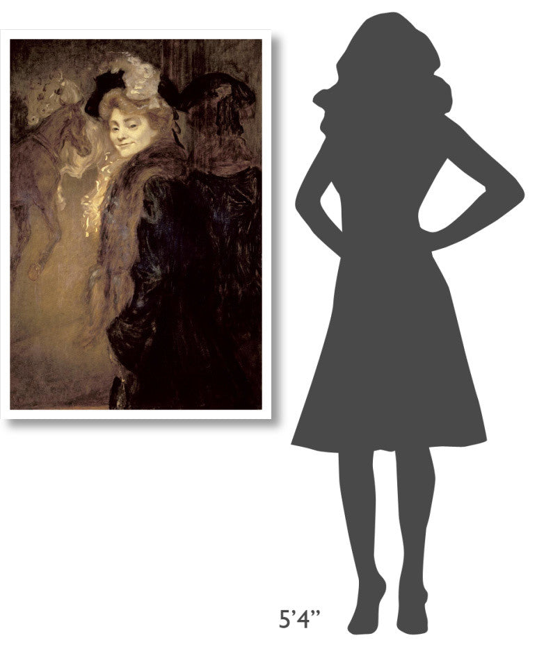 "Woman in the Street" Digital Paper Print by Louis Anquetin, 29"x42"