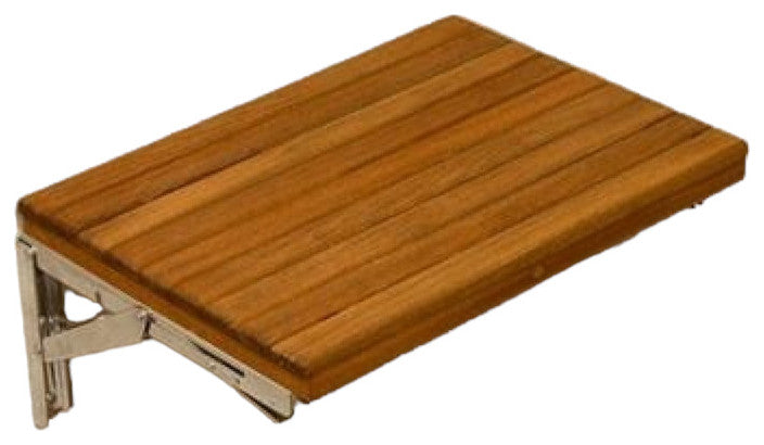 17" Premium Wall Mount Teak Shower Bench