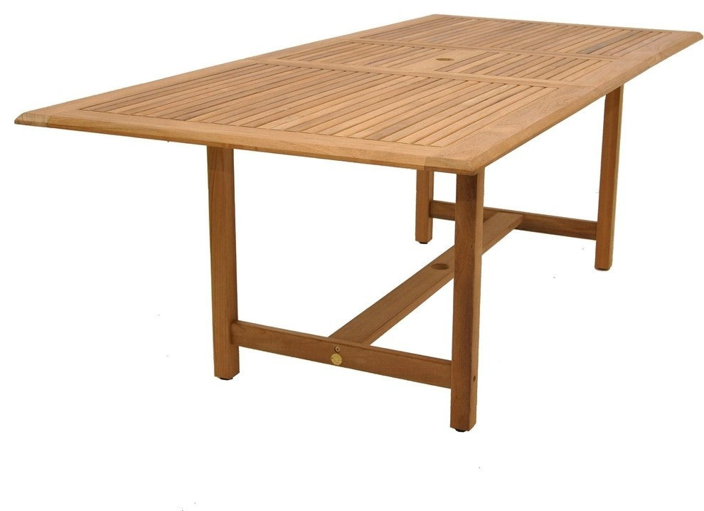 Amazonia Charlotte 9-Piece Teak Rectangular Patio Dining Set
