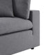 Lounge Sofa Corner Chair, Sunbrella, Gray, Modern, Outdoor Hospitality