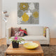 "Decorative Ornaments In Gold I" by Ellie Roberts, Canvas Print, 18"x18"