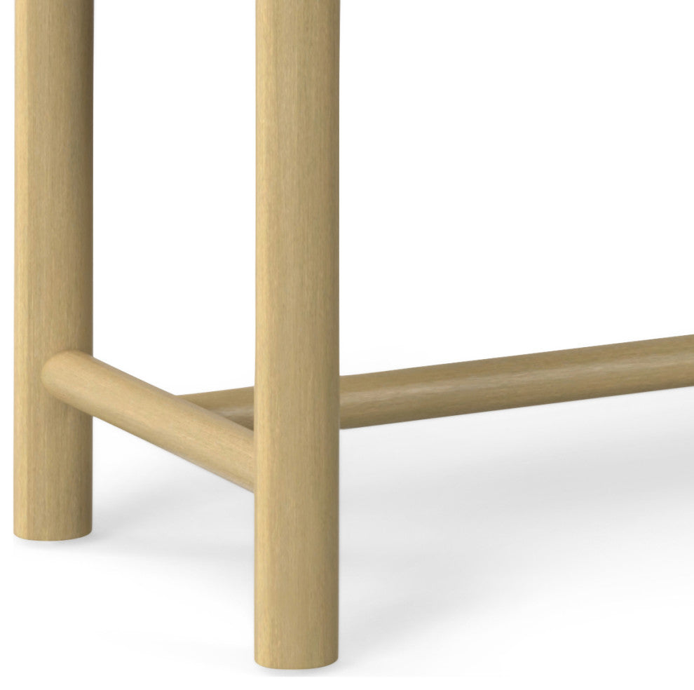 Dahlia Outdoor Indoor Bench, Natural Taupe