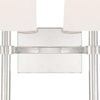 Bromley 2 Light Polished Nickel Wall Mount