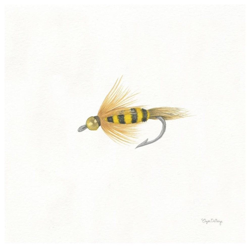 "Gone Fishin VII" Digital Paper Print by Elyse DeNeige, 38"x38"