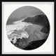 "Big Ocean Waves" Framed Painting Print, 32x32