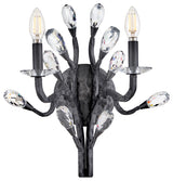 Fredrick Ramond Eve Medium Two Light Sconce, Brushed Graphite