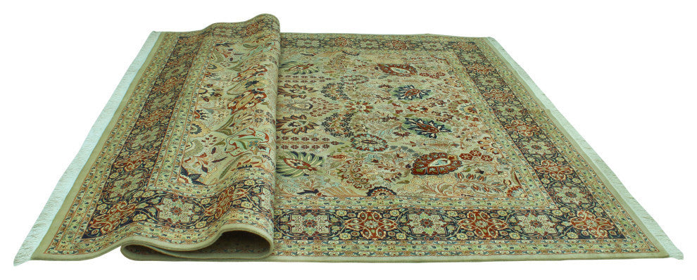 Pak-Persian Afuw Gray/Navy Rug, 9'1x12'3