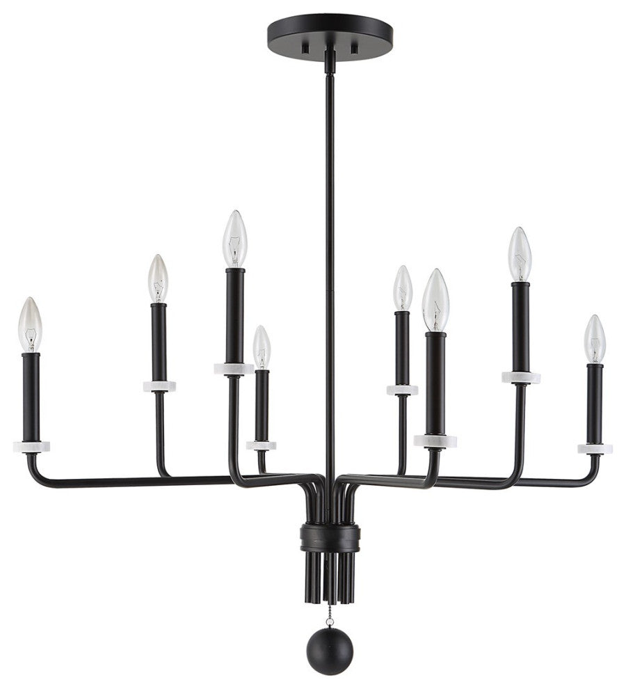 Uttermost Ebony Elegance 8-Light Chandelier 21353