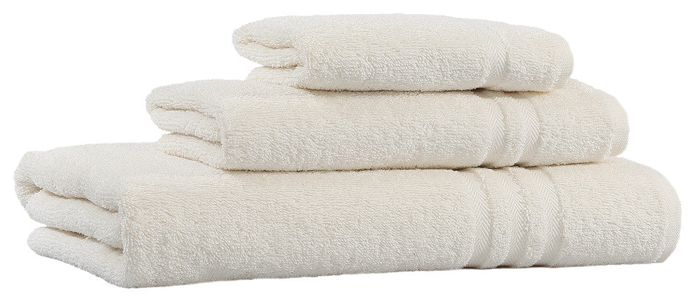Denzi Towel Set, Cream, 3 Piece